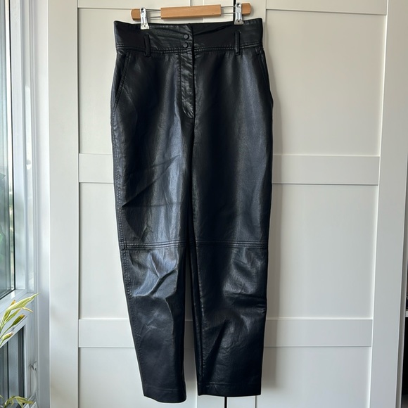Wilfred black faux leather pants. Size 10 - Picture 1 of 8